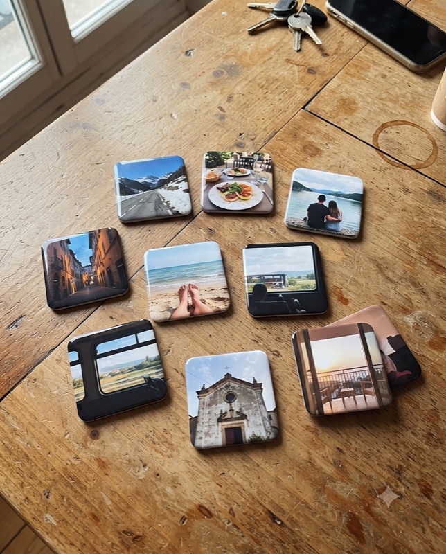 Imanes de fotos de un viaje